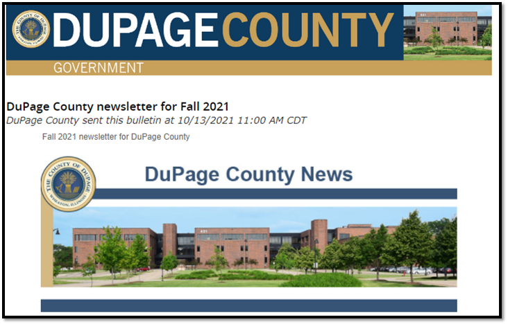 DuPage County Newsletter Fall 2021